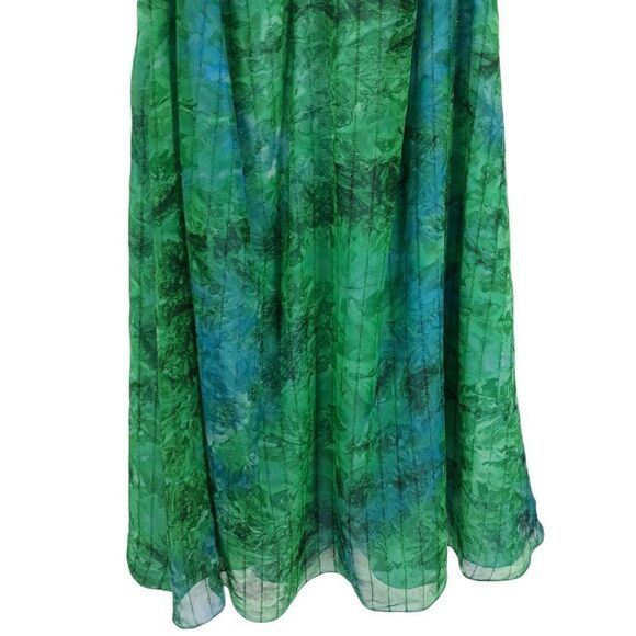 Vtg 70's Handmade Mu Mu Maxi Hostess Dress Watercolor Tie-dye Sz XL - Picture 6 of 7
